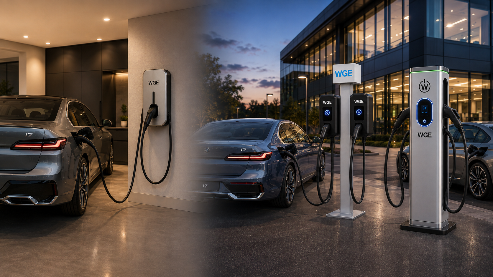Residential and commercial Welsh Global Energy EV charging installations